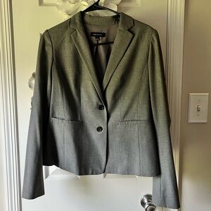 Ann Taylor Women's Suit Blazer Gray Sz 2